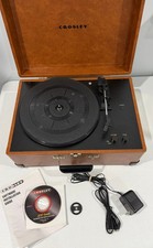 Crosley CR249A-TA Tan Keepsake Portable USB Turntable Record Player