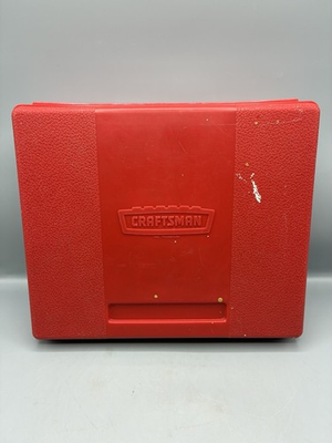 #ad Vintage CRAFTSMAN Red Hard Plastic Empty Tool Case 9”x11”x3” Made in USA $18.99