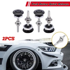4PCS Aluminum Bumper Quick Release Fasteners Kit For Car Trunk Fender Hatch Lid