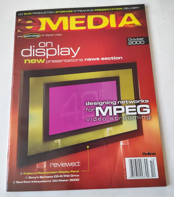MPEG Video Streaming Fujitsu Plasmavision Emedia Magazine Vol 13 #10 Oct 2000