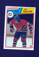 1983-84 OPC Mats Naslund Rookie Montreal Canadiens Hockey #193 NICE!