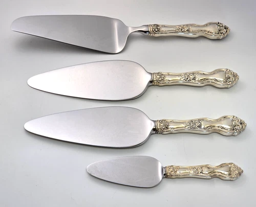 (4)  Wallace LA REINE Servers -  Sterling Silver Handles - No Mono