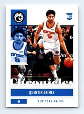 #32 2021-22 Chronicles BASE { Quentin Grimes RC Knicks