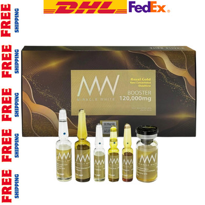 Miracle White Royal Gold Skin Whitening Anti-Aging Serum 6 Set/Box FREE SHIPPING