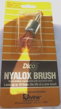 Vintage Dico 781-34-3/4 Nyalox End Brush 3/4" Orange 120 Coarse