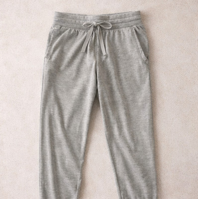 Fabletics Luxe Terry Jogger Pants Size Medium Women s Gray Lounge Comfy Pockets