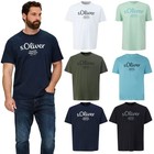S.OLIVER Herren T-Shirt Übergrößen XXL 3XL 4XL 5XL Rundhals 100% Baumwolle Logo