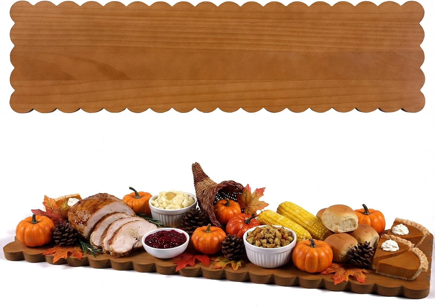 Large Acacia Charcuterie Board 36x10 Inch - Perfect for Appetizers & Gifts