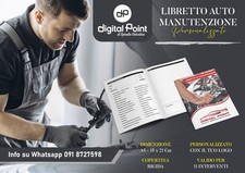 Libretto Manutenzione Tagliando Auto Personalizzato per 11 Interventi 100pz
