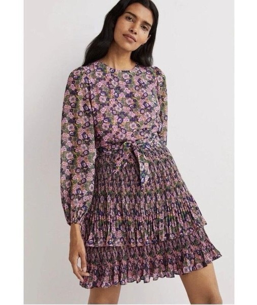 Women Boden Dress Pink Polyester 40 / L / 48