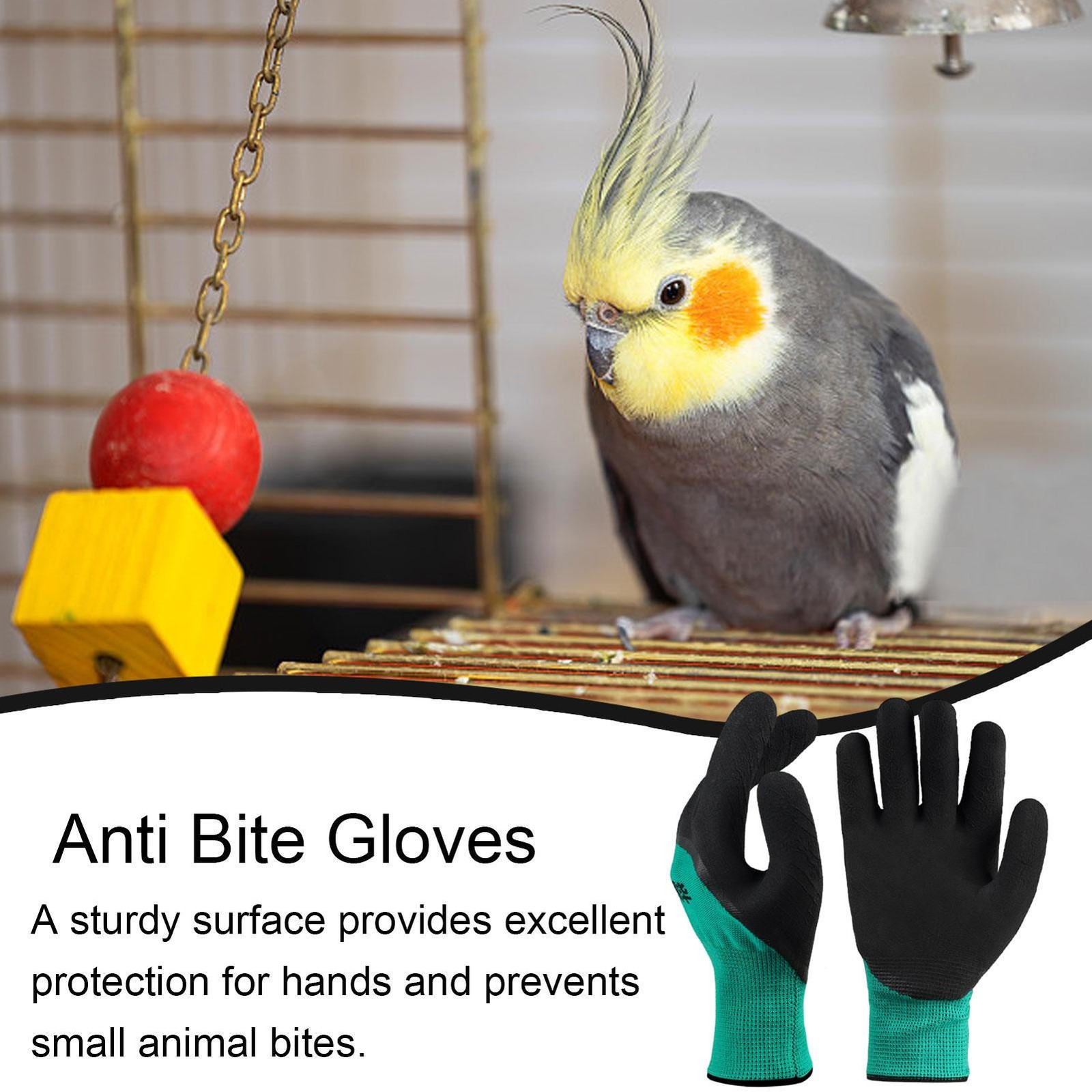Training Anti-Bite Gloves Animal Handling Chew Protective Gloves Dog Cat Parrot