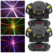 2PCS 150W RGB Laser Moving Head Light DMX LED Beam Stage Lighting Party Bar DJ