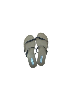 Grendha Cacau Inspira Black Rhinestone Thong Sandals - Women's Size 8