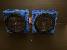 Vintage Two 6  Speakers With Faux Fur