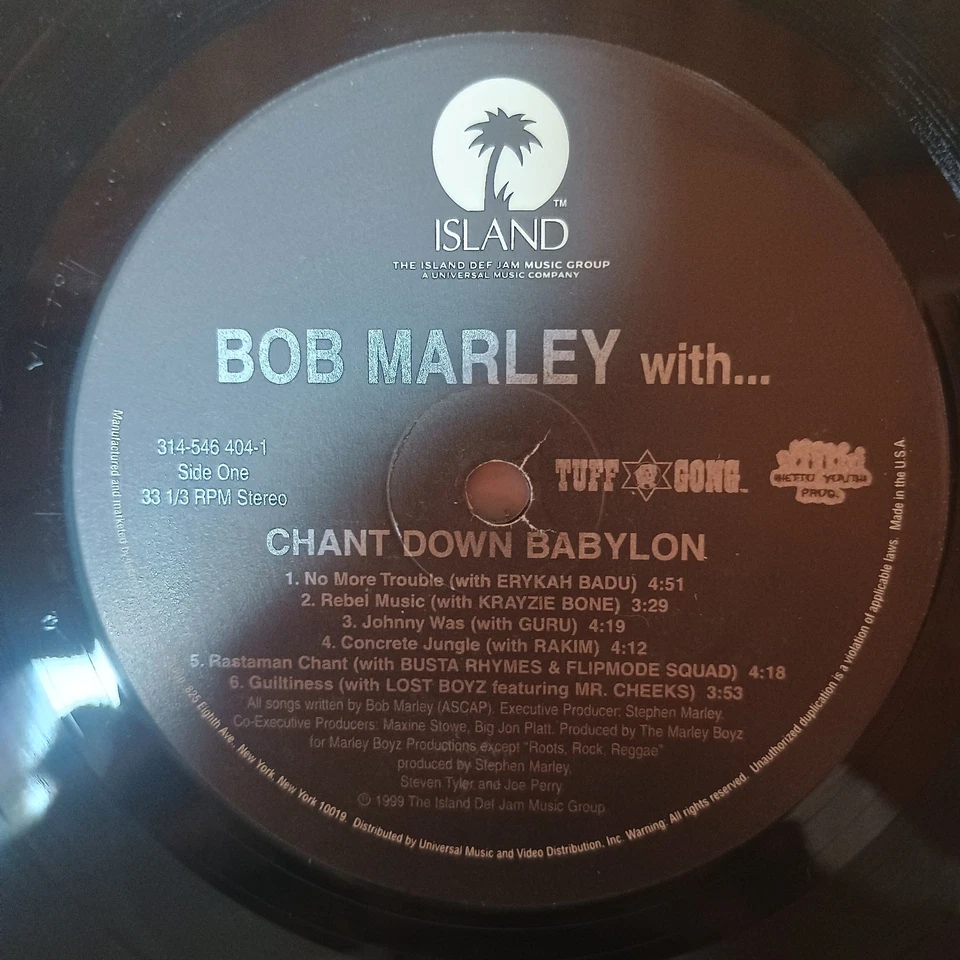 Bob Marley ‎– Chant Down Babylon LP US-1999 1st PRESS VG++/VG++ - Bild 3 von 4