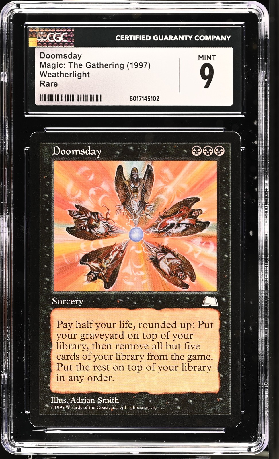 DOOMSDAY Weatherlight Rare CGC 9 MTG [Nostalgium]