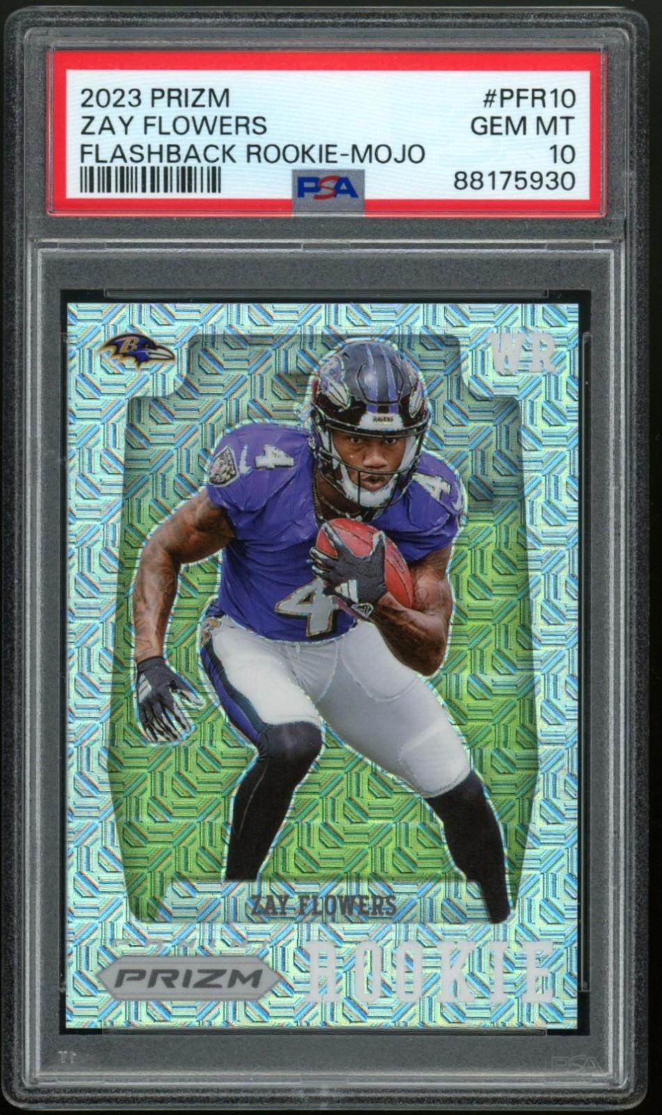 Zay Flowers Panini Prizm Flashback Rookie #PFR10 Mojo