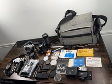 Vintage Minolta Lot X-370 SRT MC-II MD 50mm 1.7 Celtic 135mm Lenses EUC 