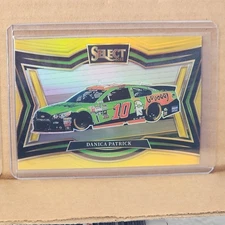 Danica Patrick 2025 Select Gold Prizm Pit Road Card #9/10 Go Daddy