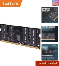 PNY 32GB  (Single Stick)  3200MHz PC4-25600 CL22 1.2V Dual Rank Notebook/Laptop