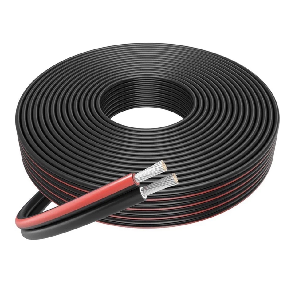 Cavo Solare Pannelli Solari NERO E ROSSO 2 x 6 mm² 50 metri FIRMERST 50+50 Metri