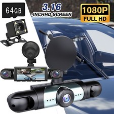 4 Channel Wifi Dash Cam 1080P HD Driving Recorder G-Sensor Car Front Rear Camera
