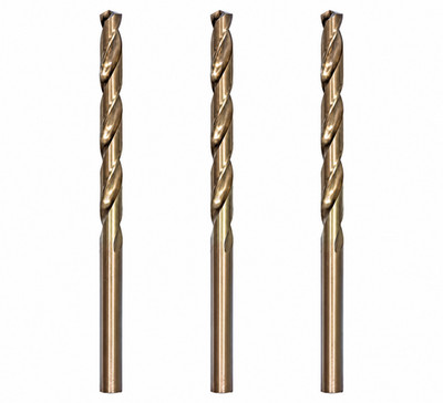 1/4''X6'' HSS Cobalt Drill Bit Set Aircraft Extension Long Deep Hole Drills-3Pcs