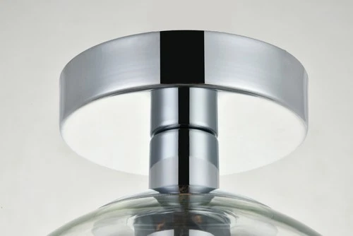 Elegant Lighting LD2204 Baxter 8"W Semi-flush Globe Ceiling - Black - Picture 9 of 12