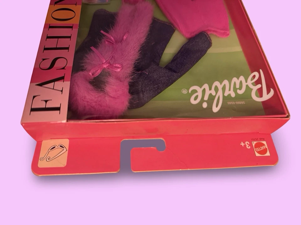 Barbie Fashion Avenue Gafas de sol Denim Rosa Imitación Piel Moda 2002 NRFB 56860 De colección Foto 3 de 4