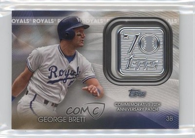 2021 Topps 70th Anniversary Manufactured Logo George Brett Patch HOF 01mi