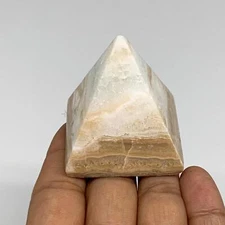 94.6g, 1.9"x1.7"x1.6", Caribbean Calcite Pyramid Gemstone, Crystal, B31800