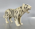 Vintage Playmobil 4233 Circus White Bengal Tiger Figure Wild Animal Trainer Set