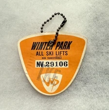 WINTER PARK Ski Lift Ticket c. Early 1970’s COLORADO Vtg Resort Souvenir Travel