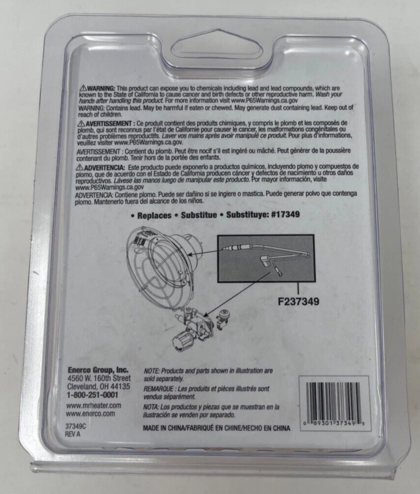 Mr. Heater F237349 Thermocouple Assembly with Tip over Switch,Multicolor  89301373495 | eBay