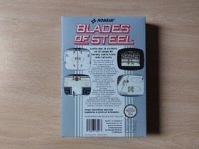 Caja, corcho y manual de reemplazo Blades of Steel de NES