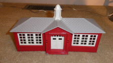 Vintage 1950s O Scale Plasticville Schoolhouse Building