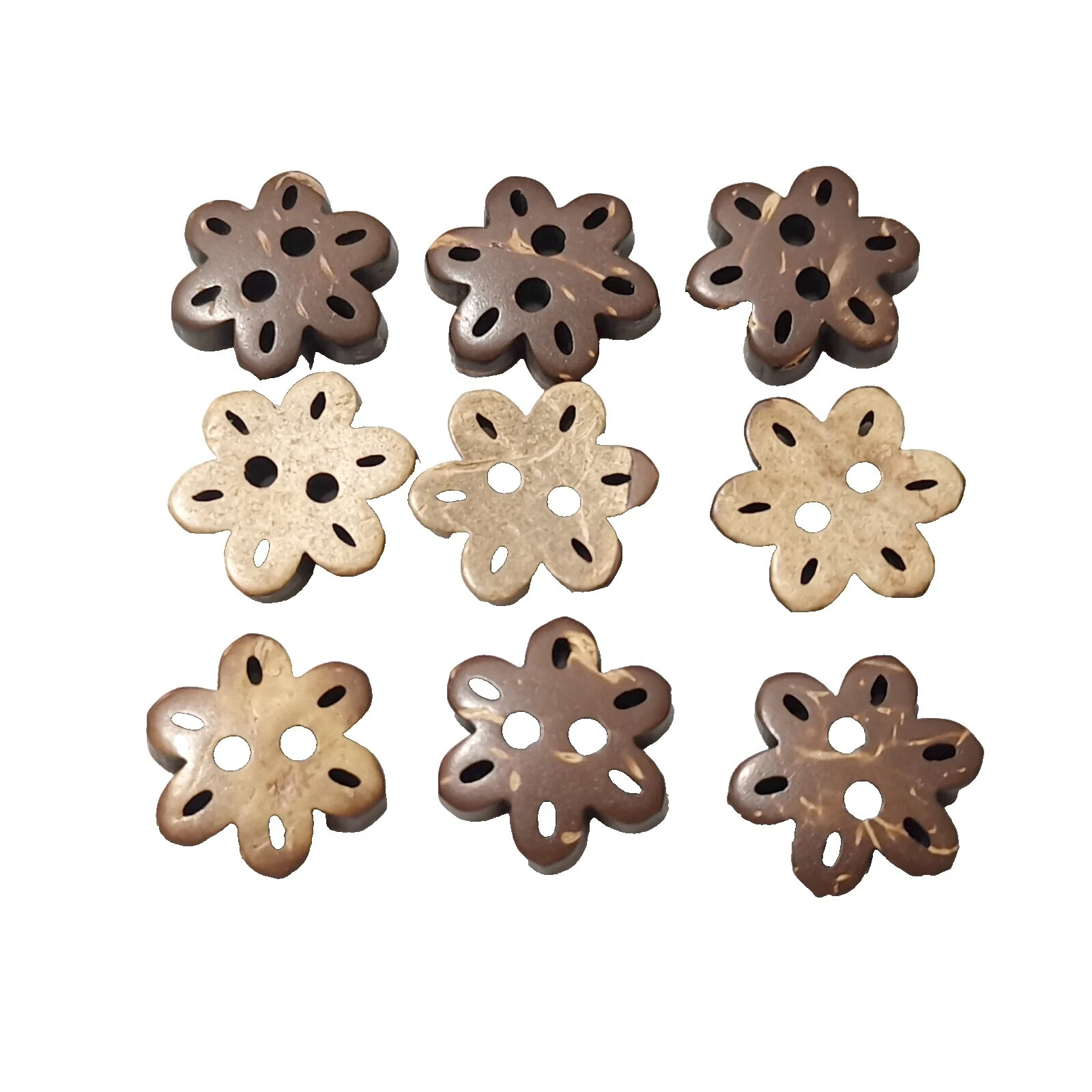 Shell Flor Cardmaking y botones Scrapbooking