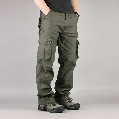Men's   Outdoor Pocket Pants Tactical Cargo Army Work Trousers Plus Size - Picture 6 of 27