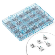 AZDENT Dental Orthodontic MIM Monoblock Brackets Mini Roth 0.018 Hooks 345