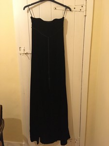 monsoon black velvet dress