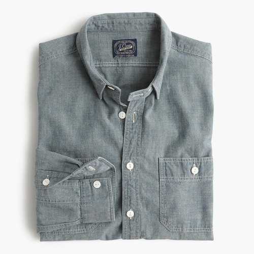J.Crew Slim Selvedge Japanese Chambray 