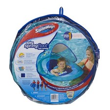 Swimways Baby Spring Pool Float Sun Canopy - Kids Safe Summer Toy 9-24 Month
