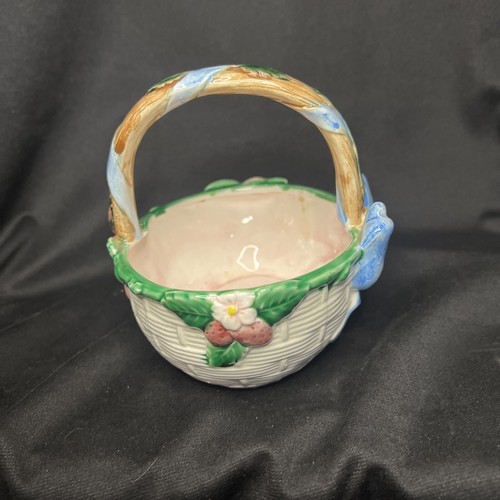 Juego de 4 piezas de tetera, crema y azúcar de arco azul y tejido de cesta de The Haldon Group 1985 - Imagen 23 de 24