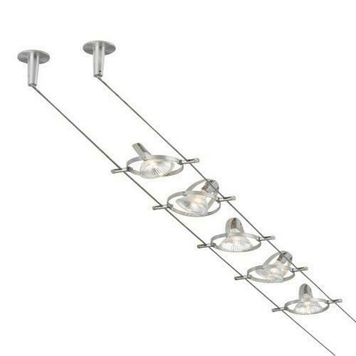Tiella 800CBL5PN Accent Low Volt Cable Track Lighting Kits 100 Watts