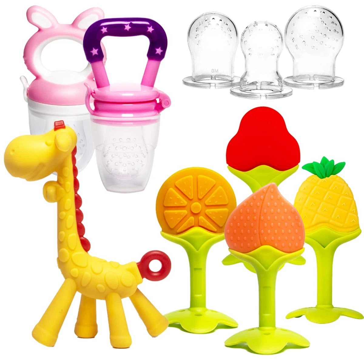 Teething toys for 2 shop month old