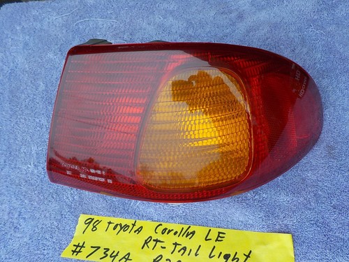 2001 toyota corolla right rear back tail light tailight taillamp lamp 666a b24 - Picture 10 of 11