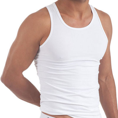 12 X MENS WHITE VESTS FITTED 100% COTTON GYM TRAINING TANK TOP T SHIRTS NEW  TOPS UK