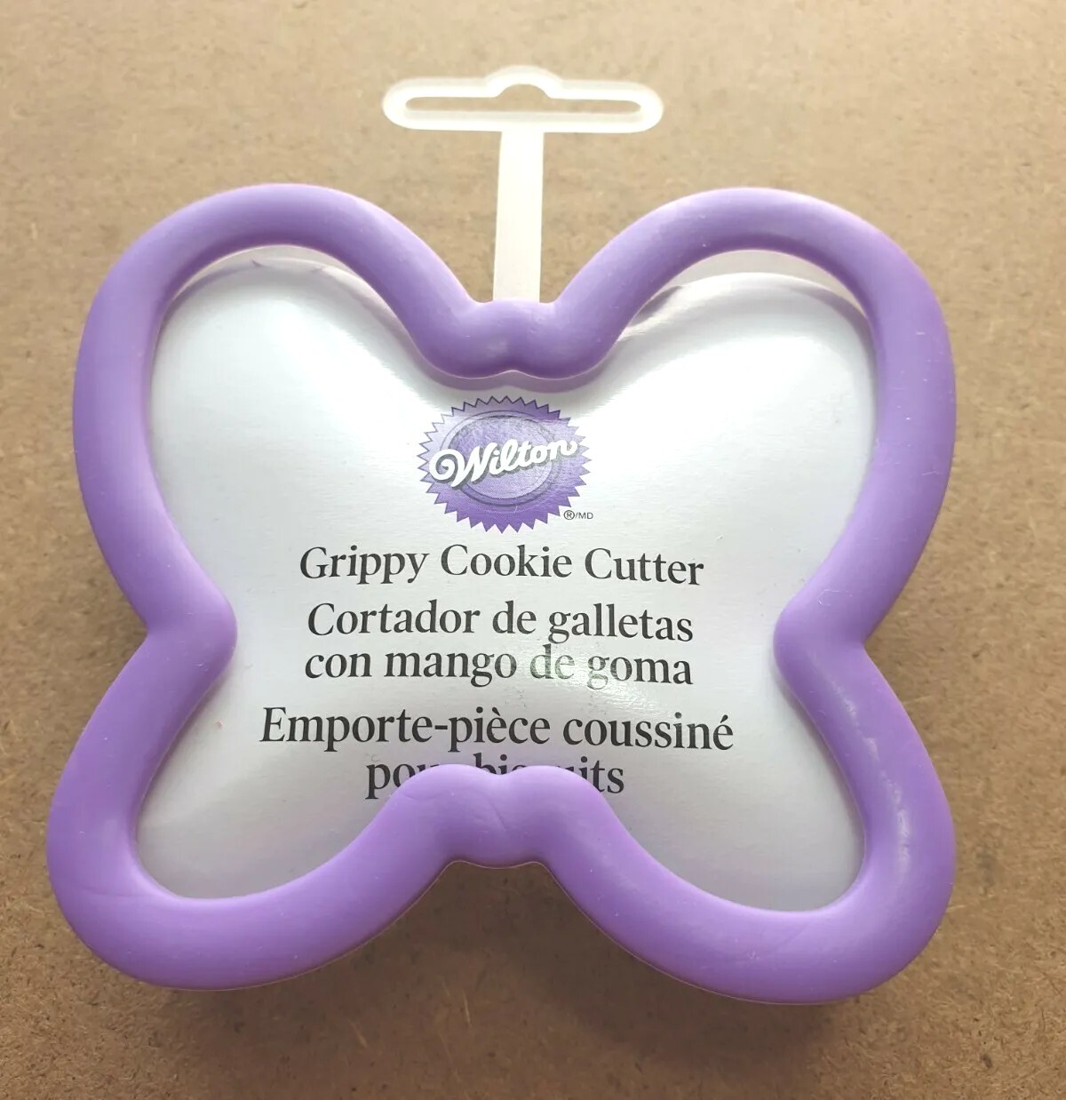 Wilton Grippy Cookie Cutter. Butterfly design. Plastic Cookie cutter. New.