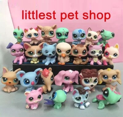 24pcs Littlest Pet Shop Riesige Menge Haustiere LPS Hunde Katzen Löwen Spielzeug