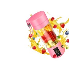 Mini Blender and Portable Juicer Cup USB Rechargeable Smoothies Mixer PNK - PPL